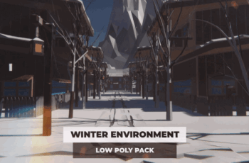 Winter Environment Low Poly Pack – Free Download