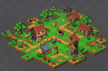 2D Isometric Village – Free Download