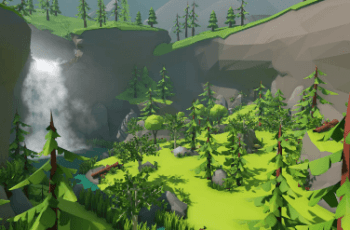 Lowpoly Style Forest Environment – Free Download