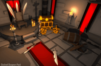 Stylized Dungeons Pack – Lowpoly Cartoon Asset – Free Download