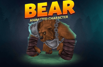 Bear animated character – Free Download