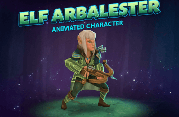 Elf arbalester animated character – Free Download