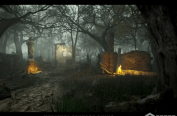 [HDRP] Medieval Fantasy Ruins – Dark Forest Environment – Free Download