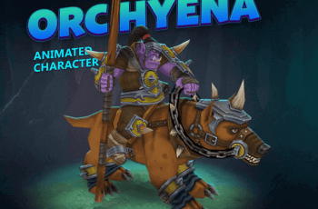Orc hyena animated character – Free Download