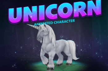 Unicorn animated character – Free Download