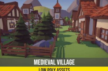 Low Poly Fantasy Medieval Village – Free Download