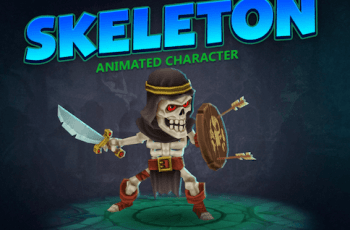 Skeleton animated character – Free Download