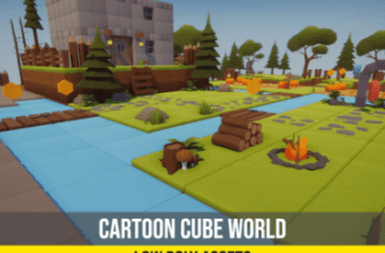 Cartoon Low Poly Cube World – Free Download