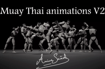 Combat animations – Kickboxing and Muay Thai V2 – Free Download