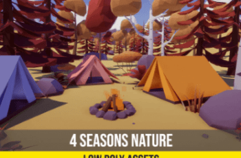 Low Poly 4 Seasons Nature – Free Download