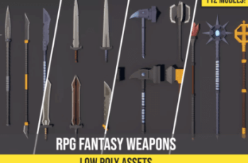 Low Poly RPG Fantasy Weapons – Free Download