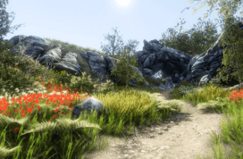 Trees Grass & Rocks Enviroment Pack – Free Download