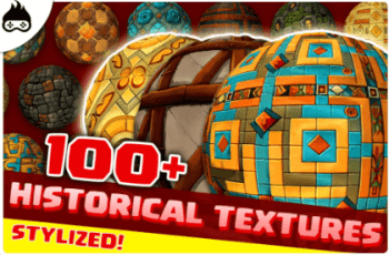 100+ Stylized Historical Textures – Medieval, Egyptian, Roman & More – Free Download
