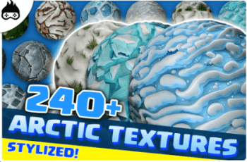 240+ Stylized Arctic Textures – Snow, Ice & More – Free Download