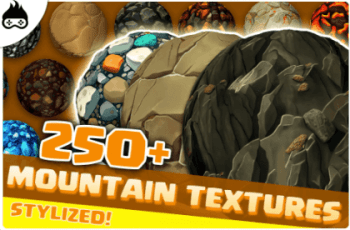 250+ Stylized Mountain & Cave Textures – Cliff, Rock, Crystal, Gravel & More – Free Download