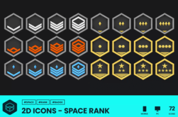 2D Icons – Space Rank – Free Download