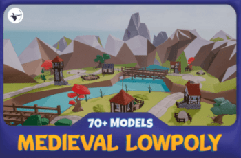 Medieval Lowpoly City with Toon Shader – Free Download