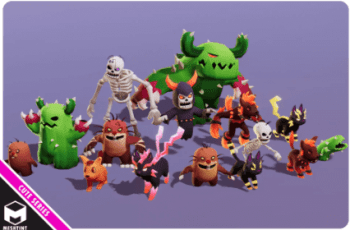 Monsters Ultimate Pack 03 Cute Series – Free Download