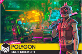 POLYGON Sci-Fi Cyber City – Low Poly 3D Art by Synty – Free Download