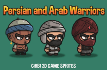 Persian And Arab Warriors Chibi Character Pack – Free Download