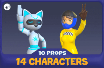 Sci-Fi 14 Characters with Props – Free Download