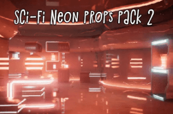 Sci-Fi Neon Props Pack 2 – Free Download