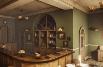 VintageBar Interior Environment – Free Download