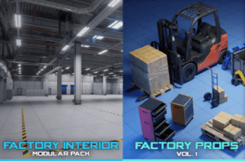 Factory Interior + Factory Props Vol 1 – BUNDLE – Free Download