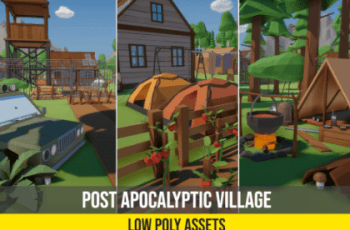 Low Poly Post Apocalyptic Village – Free Download