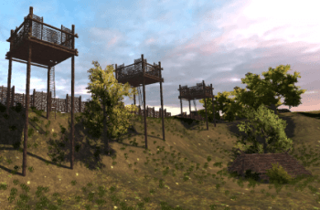 Medieval Wooden Fortification – Free Download