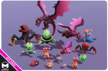 Monsters Ultimate Pack 05 Cute Series – Free Download