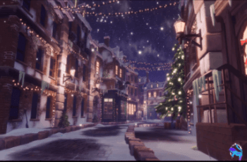 Stylized Christmas Town – Free Download