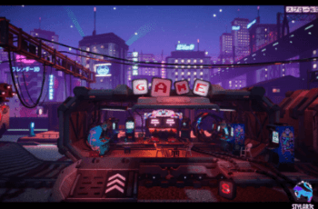 Stylized Cyberpunk Arcade Environment – Free Download