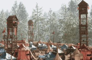 Medieval War Camp (Fort, Fortress, Medieval Props) Environment – Free Download