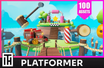 Platformer Deathrun – Low Poly Asset Pack by ithappy – Free Download