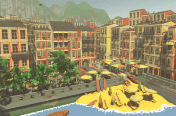 Stylized Tuscany Seaside City – Free Download