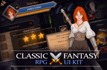 Classic Fantasy RPG – UI Kit – Free Download