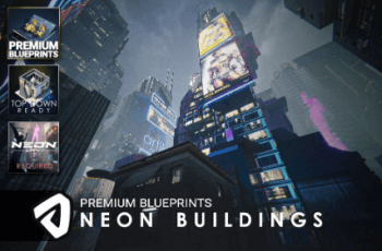 SciFi Neon Buildings – Free Download