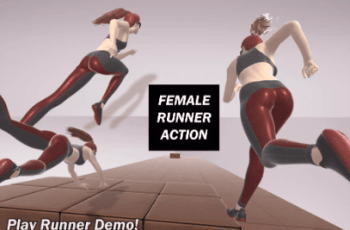 Female Runner Action Animation Pack – Free Download
