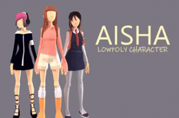 AISHA | LOWPOLY CHARACTER – Free Download