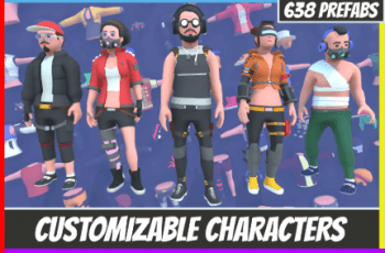 Customizable 3D Cyberpunk Characters Vol 1 – Free Download