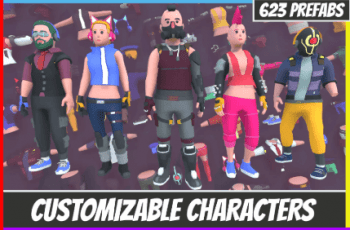 Customizable 3D Cyberpunk Characters Vol 2 – Free Download