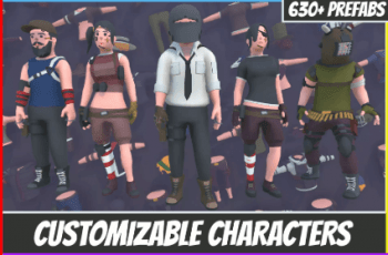 Customizable 3D Survival Characters Vol 1 – Free Download