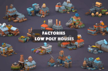 Factories Low Poly Houses – Free Download