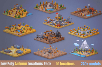 Low Poly Autumn Locations Pack – Free Download