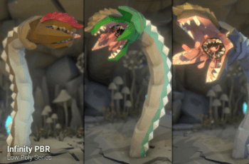 Low Poly Character – Giant Worm – Fantasy RPG – Free Download