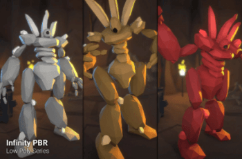 Low Poly Character – Rock Monster – Fantasy RPG – Free Download