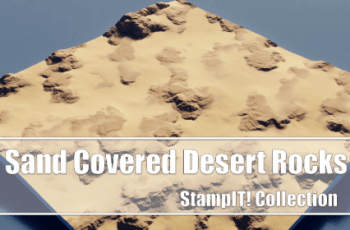 Sand Covered Desert Rocks – StampIT! – Free Download