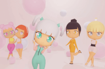 Chibi Girls | Stylized, Anime, Female Character – Free Download