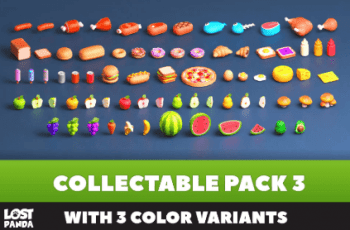 Low Poly Cartoon Item Pack 3 – 3D – Free Download